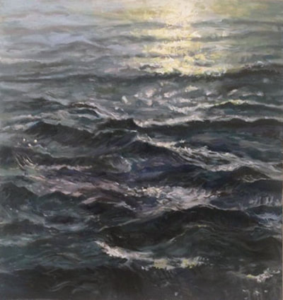 painting of study of waves